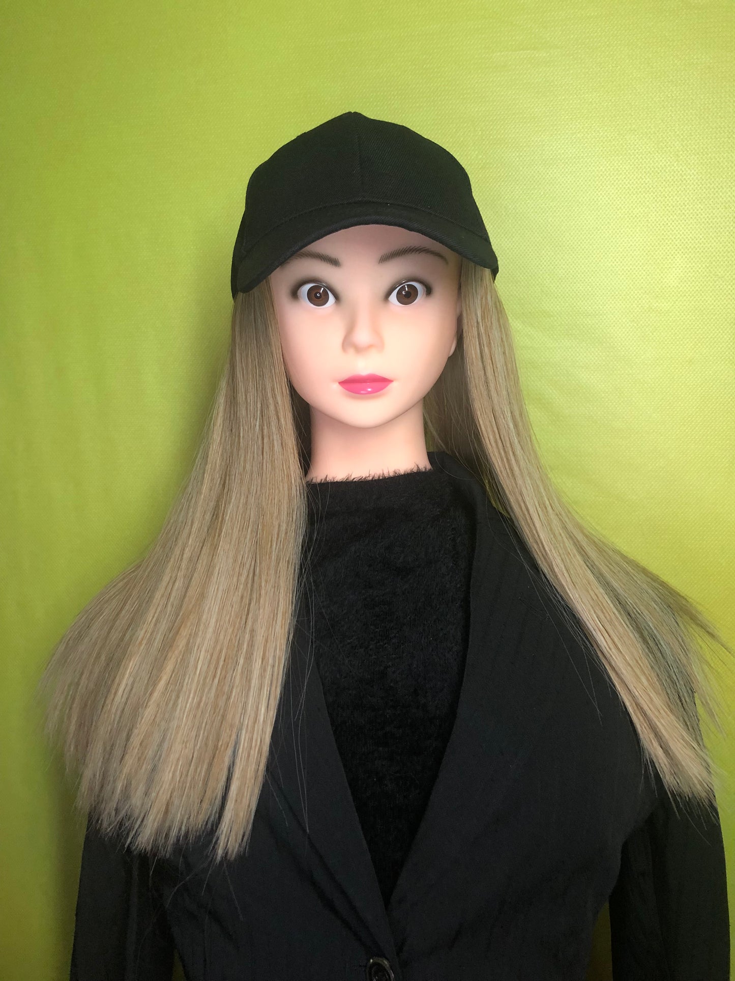 Perruque casquette blonde