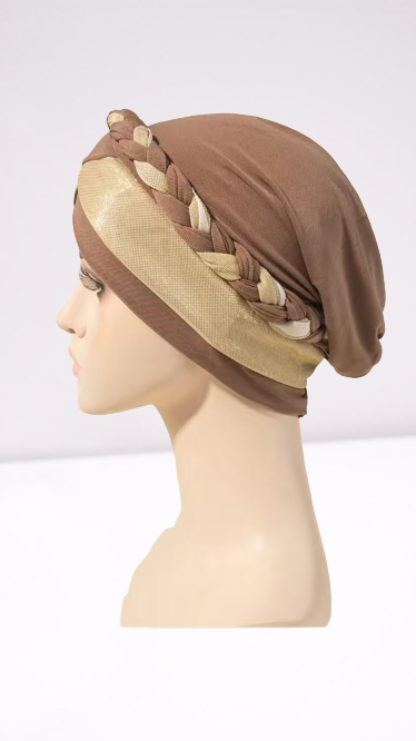 Turban Bonnet a tresse