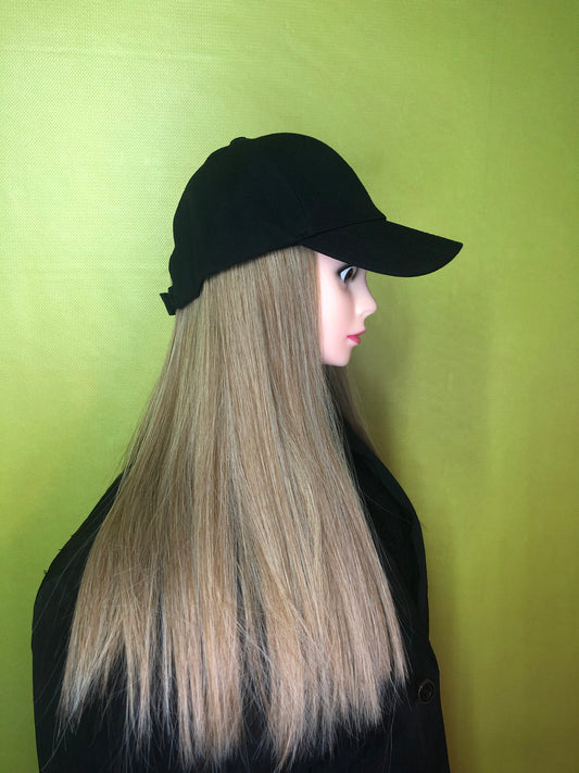 Perruque casquette blonde