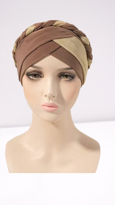 Turban Bonnet a tresse